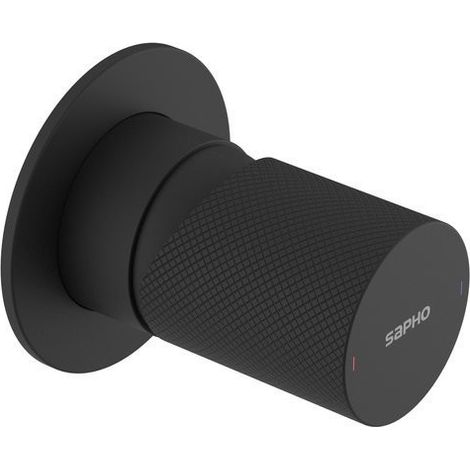 Sapho Ultratap - Mitigeur de douche encastré, avec corps d’encastrement, noir mat UT041TB