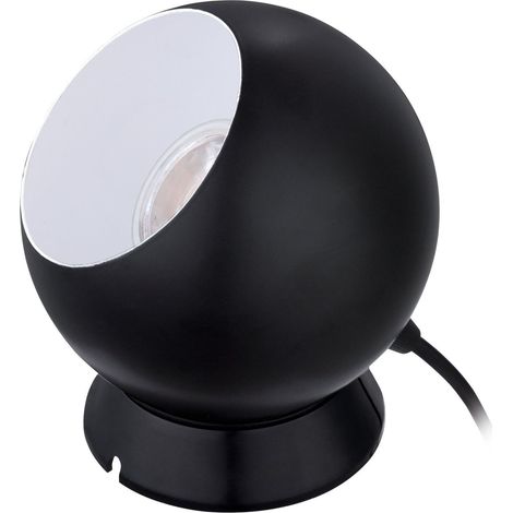 Lampe de table 1, luminaire pour chevet ronde avec abat-jour