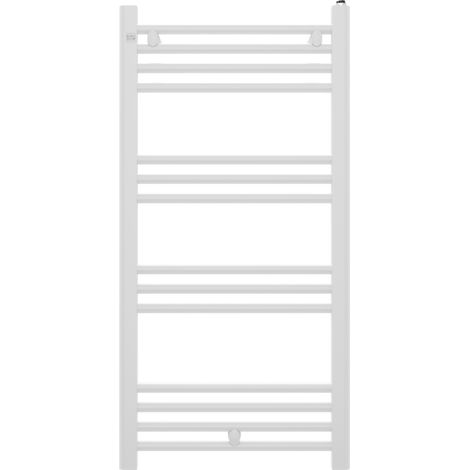 Radiateur Salle de Bain Granitan Puerto 50x100 cm Blanc Sèche-serviettes 440W (1/4)