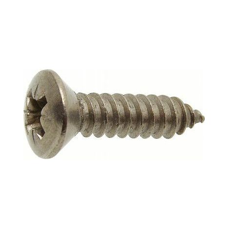 Vis à tôle tête fraisée bombée, pozidrive inox - Longueur: 13 - Qualite Inox: A4 - Diamètre: 5,5