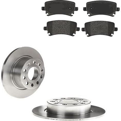 KIT FRENI POSTERIORI compatibile con SEAT TOLEDO III (5P2) - DISCHI + PASTIGLIE OEM: P 85 020 , P 85 073 / 17520 , 17547 /SOSTITUZIONE DIRETTA/BASSA POLVERE/SILENZIOSO