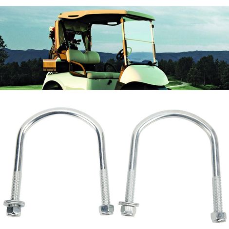 2 pièces U-bolt pour Ressort à Lames en Acier Allié, 4 Écrous, pour Club Car DS 1981 et +
