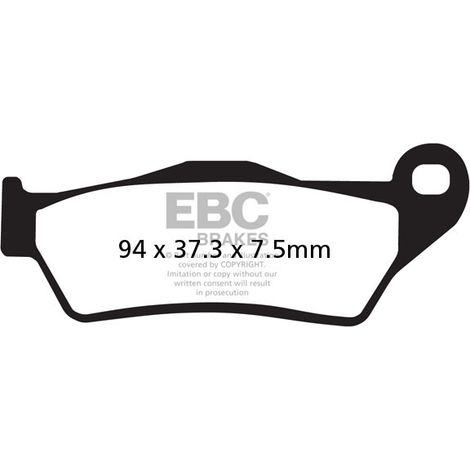 Pastillas de freno EBC SFA181 para scooter (juego para 1 disco)