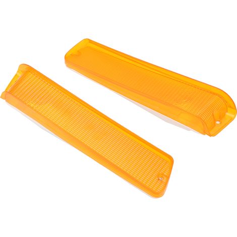 Paire de verres de clignotants avant pour Ford Bronco 1978-1979, sans ampoules, jaune, remplacement direct (1/5)