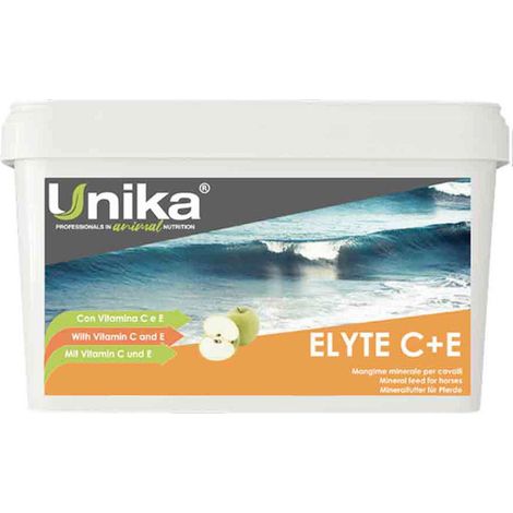 Elyte C più E mangime complementare minerale ideale per apportare sali elettrolitici, vitamina C e vitamina E alla dieta del cavallo 3 kg