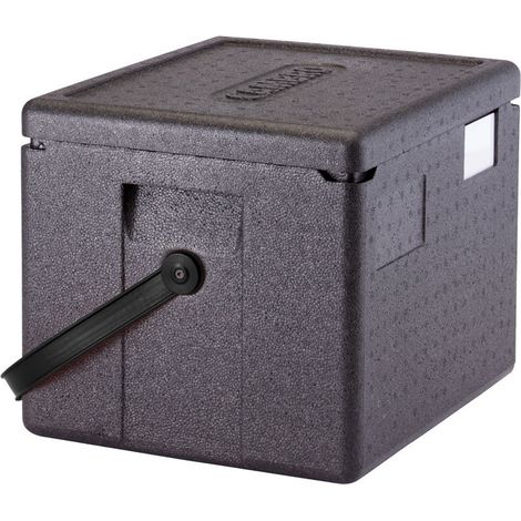 Cam GoBox à chargement par le haut et anse noire - 39 x 33 x 31.6 cm - 33 x 27 x 25.3 cm - Cambro