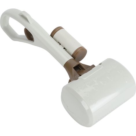 Pelle à excréments pour animaux de compagnie, polyvalente, légère, Portable, à Long manche, pour chien, avec distributeur de sacs à excréments, pour l'extérieur, cour, blanc (1/5)