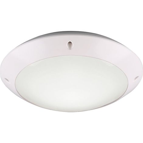 Plafoniera da Esterno E27 in Plastica Bianco Opaco (1/3)