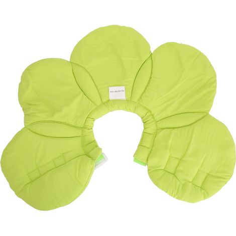 Collier De Récupération Pour Chien Et Chat - Forme Tournesol Réglable En Éponge Souple - Protection Des Plaies Post-opératoires - Taille M Vert (1/5)