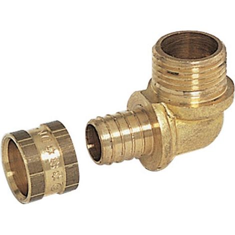 coude à 90 degrés - a glissement - tube per - diamètre 16 vers mâle à visser 15 x 21 - altech