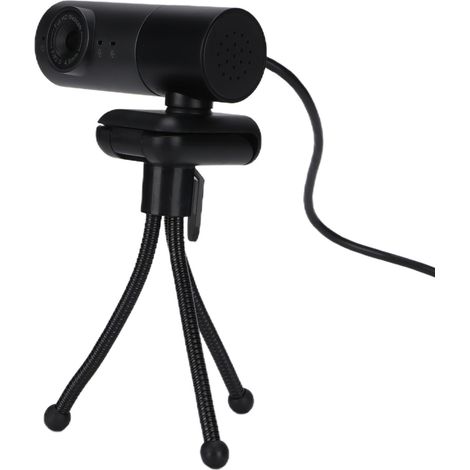 Caméra Web USB pour ordinateur portable et domestique avec deux haut-parleurs intégrés