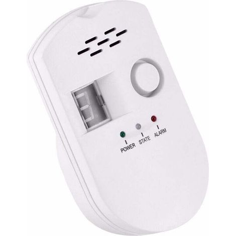 Détecteur de Fuite de gaz LPG/Gaz Naturel/Charbon, Moniteur de Capteur Enfichable avec Alarme sonore et Affichage numérique à LED, (1/4)