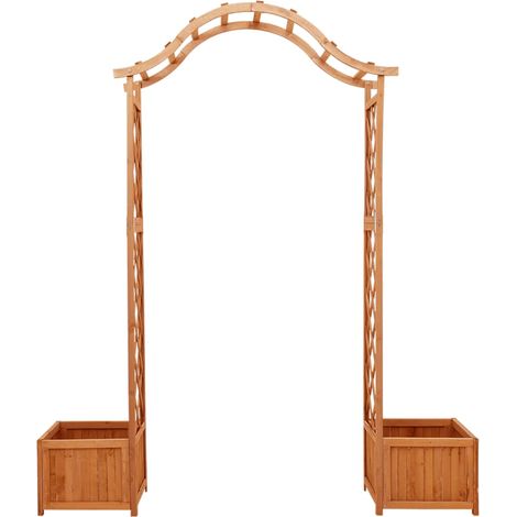 INLIFE Pergola de jardin avec jardinière Bois pin massif (1/5)