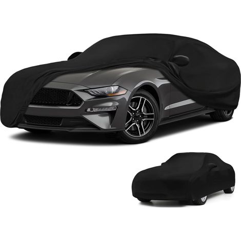 Housse de Voiture d'intérieur pour Ford Mustang 2005-2024, Indoor Bâche de Voiture Respirante Tissu élastique, étanche à la poussière, Doublure Douce, Ajustement Serré (1/5)