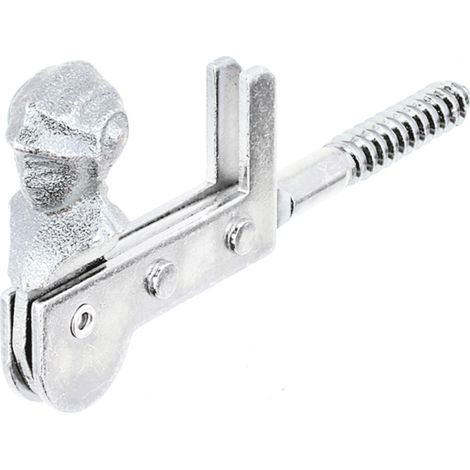 GAH Alberts Fensterladenfeststeller L.115mm STA galv.gelb verz.m.Anschlag - 314743 (1/3)