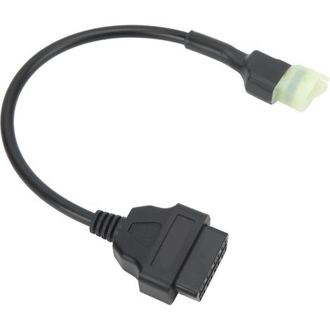 Adaptateur de diagnostic OBD2 16 broches vers 4 broches, câble connecteur pour scanner de code OBD, compatible avec la ligne K pour motos (1/5)