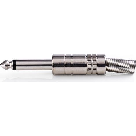 Nedis Audio-Anschluss / Gerade / Stecker / Vernickelt / Lot / Kabeleingangsdurchmesser: 6.8 mm / Metall / Metall / Plastikbeutel / 25 Stück (1/4)