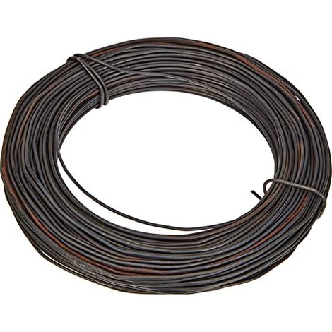 Rayher 2407500 filo di ferro cotto bobina da 50metri, diametro 1,8mm per decorazioni fai da te composizioni floreali versatile robusto colore nero (1/4)