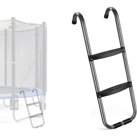 Echelle echelle Trampoline 2 marches pour, Convient pour Trampoline de 104,1 cm 2 piquets de Trampoline