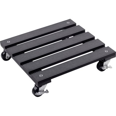 Metafranc WU0825110 Chariot de transport WPC Charge max: 60 kg 300 mm x 300 m x 73 mm Nombre de roulettes pivotantes 4