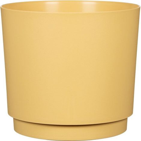 Cache-pot rond - GARDEN ID - Plano - Ø 25 - 7 L - H 22 cm - Jaune (1/2)