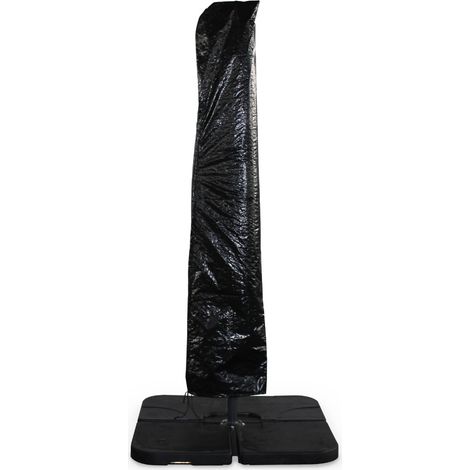 Protective cover for 3x3m parasols, Parasol cover, Black, 52x45x235 cm (1/2)