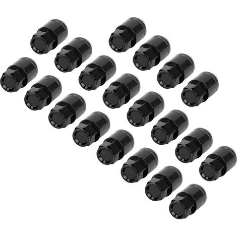 M12x1,5 19 mm L42 mm Hochfeste, rostfreie Radmuttern, professioneller Universalersatz für Mitsubishi, Schwarz, 4er-Set (1/5)