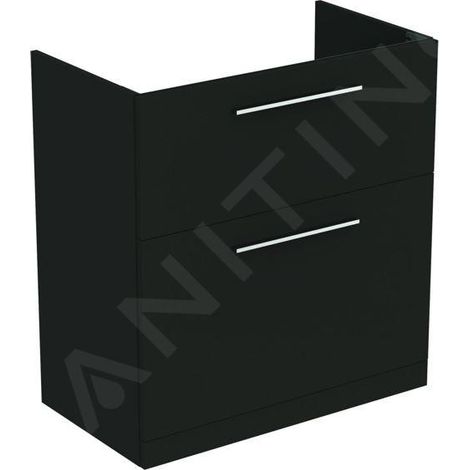 Ideal Standard i.Life A - Meuble de lavabo, 800x440x853 mm, 2 tiroirs, gris carbone mat T5274NV (1/5)