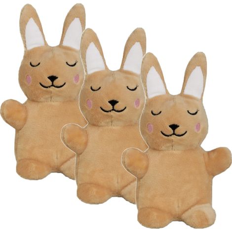 Aumüller Katzenspielzeug Baldi Bunny, 3er Set - Plüschtier zum Schmusen mit Baldrianfüllung (1/4)