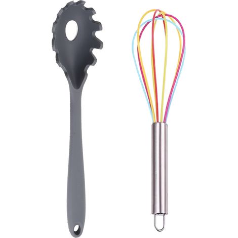 Ensemble Ustensiles Cuisine Silicone - Resistants Chaleur Pour Poêles Antiadhésives - Lavage Lave-Vaisselle - Set 6 Pièces (1/5)