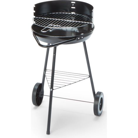 Barbecue a carbonella in acciaio con carrello barbecue economico barbecue da giardino