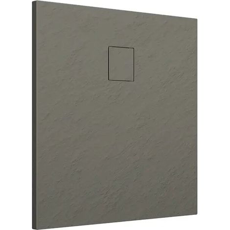 Piatto doccia 90x90 cm colore marrone effetto pietra Samos