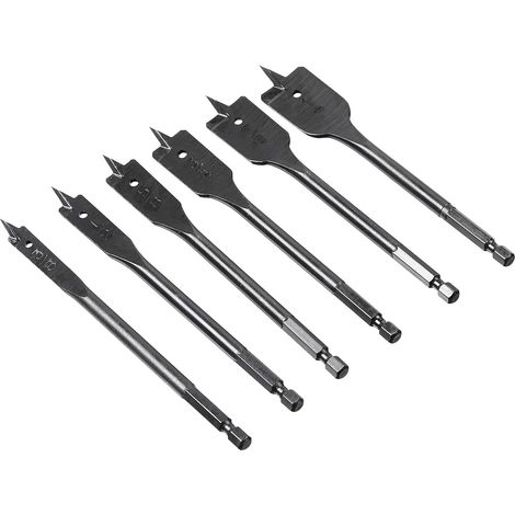 Lot de 6 forêts tête à bêche , 10 mm à 25 mm, 9,52 mm, 6 pièces (1/3)