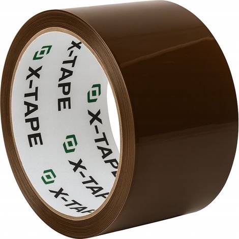 X-Tape Acrylklebeband 48 mm x 45 m 0,17 kg braunes Büroverpackungsklebeband (1/3)