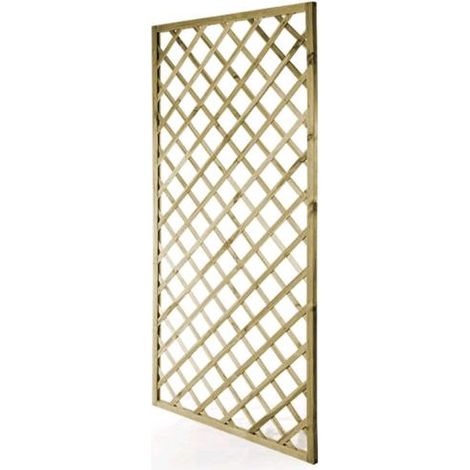 Pannello Grigliato Legno di Pino Impregnato 120x180 cm Rettangolare da Giardino (1/5)
