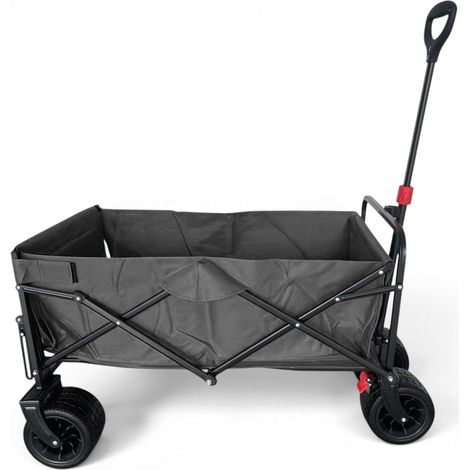 Fornorth Gartenwagen 115x61x105cm 100kg, schwarz (1/5)
