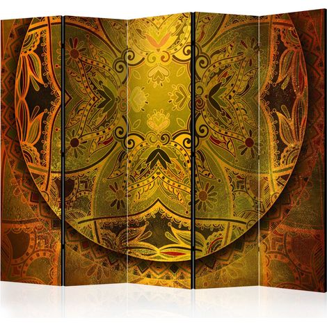 Paravento - Mandala: Golden Poem II [Room Dividers] - 225x172 (1/4)