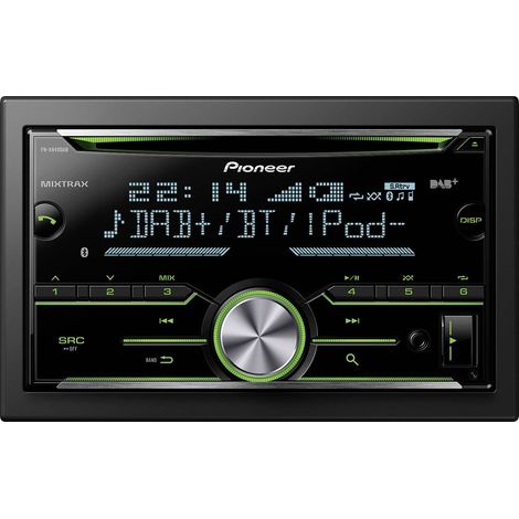 Autoradio 2 DIN FH-X840DAB – Bluetooth mains libres – Tuner DAB/DAB+ – Égaliseur graphique 13 bandes – Amplificateur 4 x 50W – Pioneer (1/3)