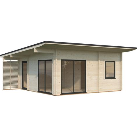 Abri de jardin en bois Cecilia 27,2 m2 Naturel (1/5)