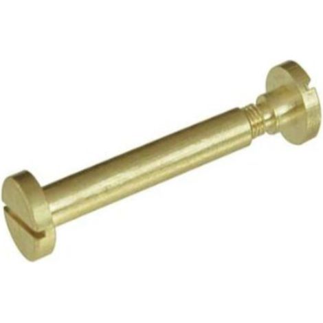 4 PEZZI - GIUNZIONE A CANNOCCHIALE PER MOBILI 4x20MM - IN OTTONE