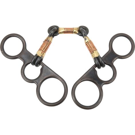 Foret en acier au carbone de style occidental avec motif de feuilles, embouchure en cuivre et connecteur annulaire. (1/5)