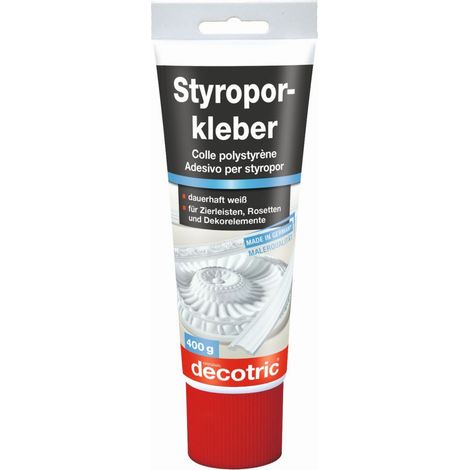Decotric Styroporkleber Tube 400 g, weiß Styroporkleber (1/2)