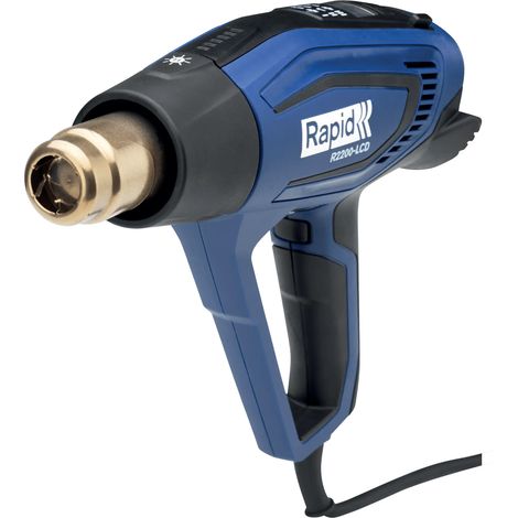 Pistolet à air chaud R2200-LCD, 2200W, avec affichage digital, coffret