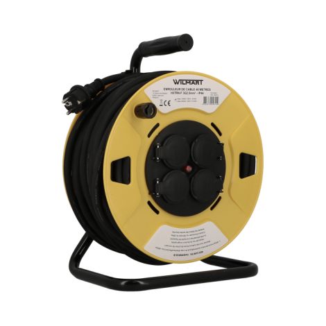 Enrouleur de câble H07RN-F  40m-3g2,5mm² - IP44 ECO - WILMART - 40 m