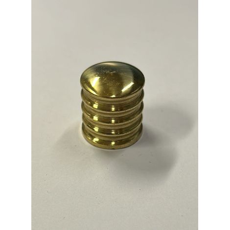 CONNEX -  POMOLO ONDULATO OTTONE LUCIDODIAMETRO 20MM