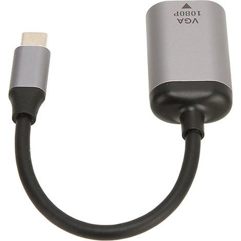 Adaptateur USB-C vers VGA en Alliage d'Aluminium - Résolution 1920x1200 à 60Hz - Transmission Stable pour PC Portable et Bureau (1/5)