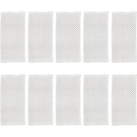 10 pièces 304 en Acier Inoxydable Aquarium Fish Tank Tapis de Treillis métallique Maille de Mousse adapté pour Aquarium Fish Tank (5x10 cm) (1/5)