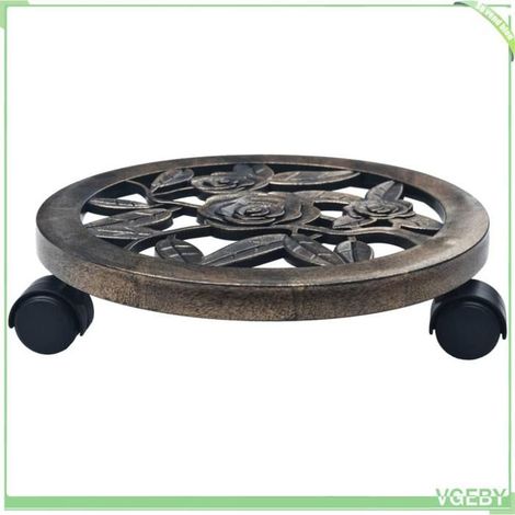 Chariot pour plantes - FAFEICY - 48227 - 30 cm - Pack 6 - Roulettes pivotantes 360° (1/4)
