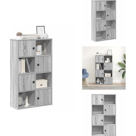 Bücherregal Grau Sonoma 60x24x101,5 cm Holzwerkstoff - Bücherregal - Bücherregale - Bücherschrank - Lagerschrank (1/5)