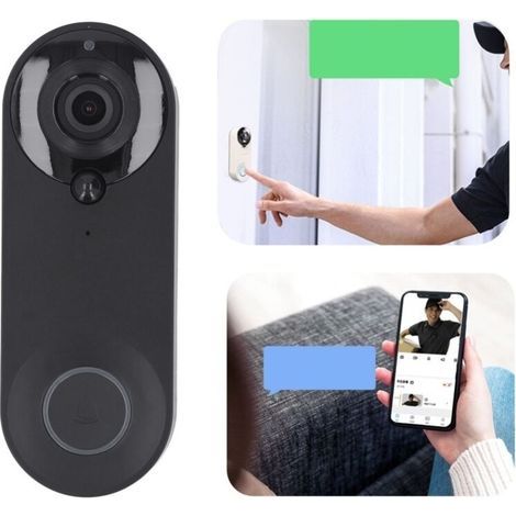 Sonnette vidéo WiFi sans fil 1080P, moniteur d'appel, caméra extérieure, système d'interphone vidéo (1/5)